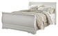 Anarasia Queen Sleigh Bed with Mirrored Dresser and Nightstand