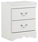 Anarasia Queen Sleigh Bed with Mirrored Dresser and Nightstand