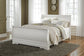 Anarasia Queen Sleigh Bed with Mirrored Dresser and Nightstand