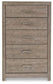 Culverbach Queen Panel Bed with Mirrored Dresser, Chest and Nightstand