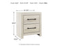 Cambeck Queen Panel Bed with 2 Storage Drawers with Mirrored Dresser and Nightstand