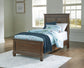 Danabrin Twin Panel Bed with Mirrored Dresser, Chest and Nightstand