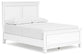 Fortman Full Panel Bed with Mirrored Dresser and Nightstand