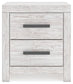 Cayboni Full Panel Bed with Mirrored Dresser and Nightstand