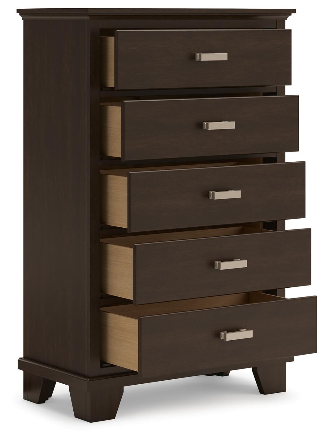 Covetown Queen Panel Bed, Dresser, Mirror, Chest and Nightstand