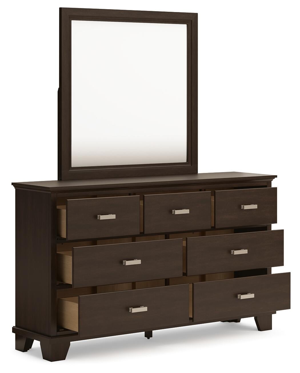 Covetown King Panel Bed, Dresser, Mirror, Chest and Nightstand