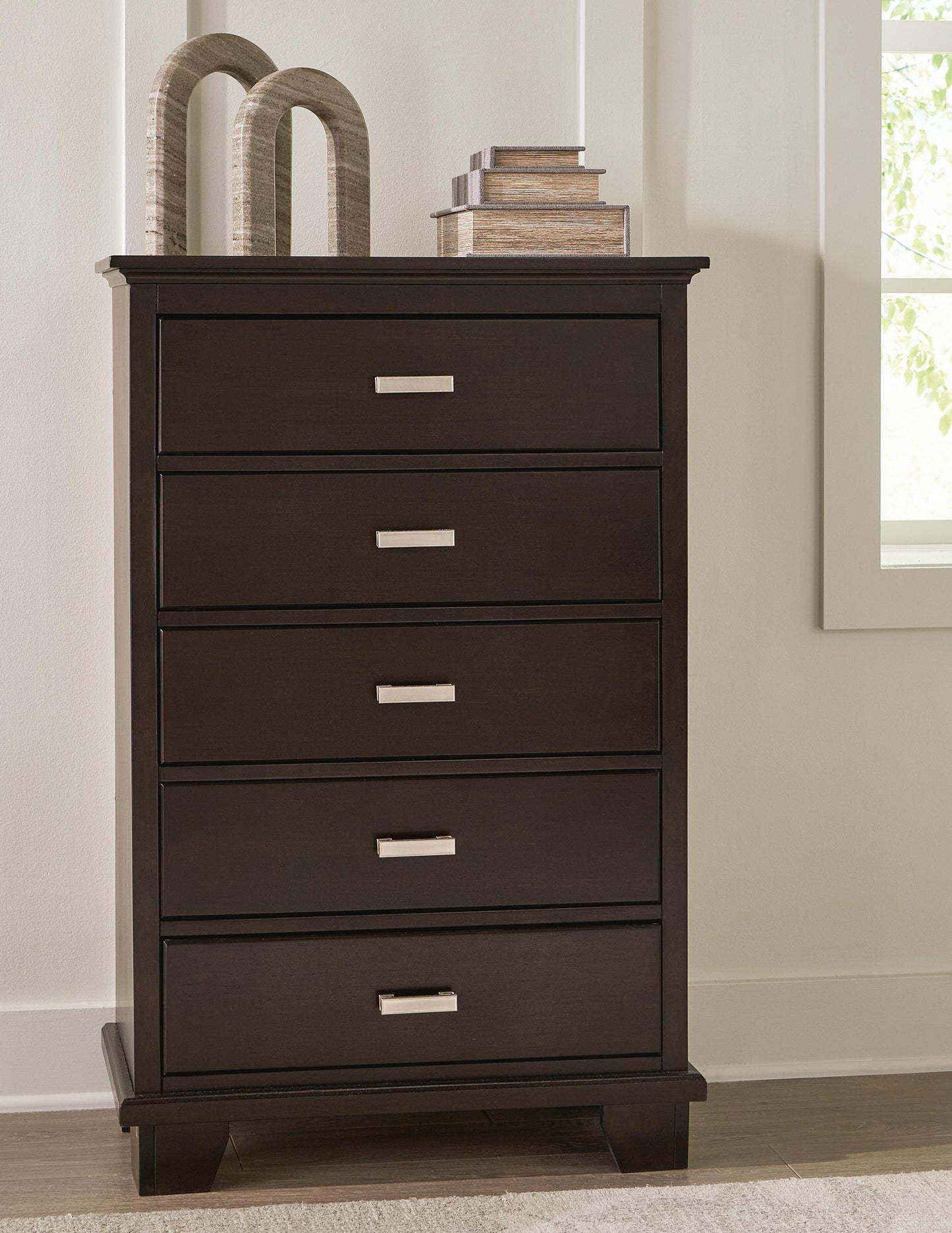 Covetown King Panel Bed, Dresser, Mirror, Chest and Nightstand