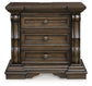 Maylee California King Upholstered Bed, Dresser, Mirror, Chest and Nightstand