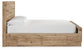 Hyanna Full Panel Bed with Storage with Mirrored Dresser