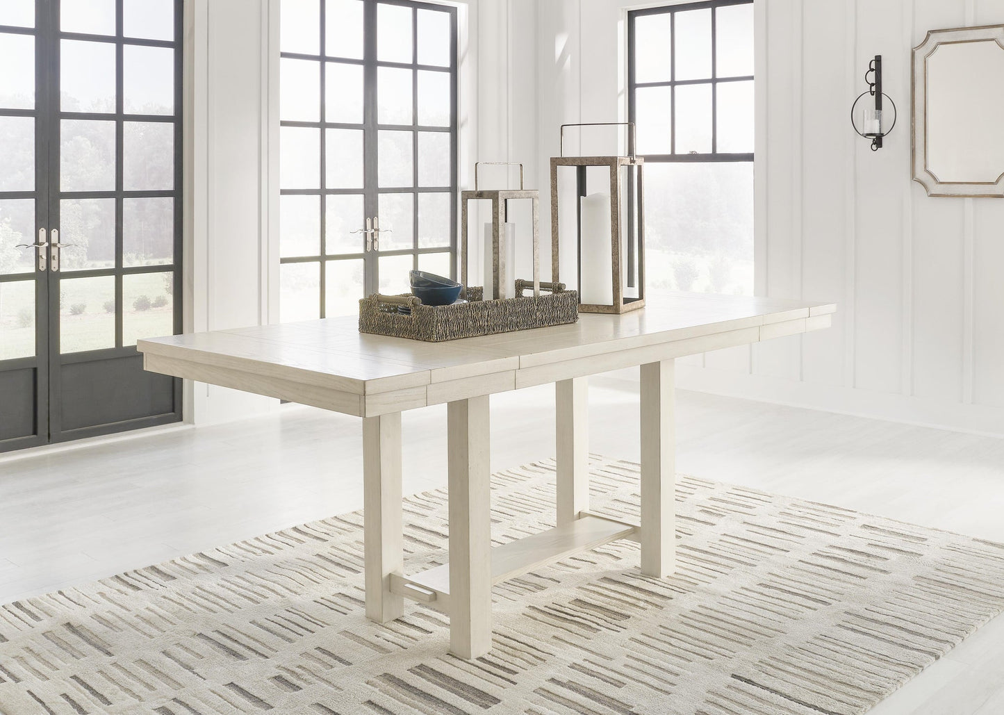 Robbinsdale Counter Height Dining Table and 8 Barstools