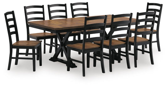 Wildenauer Dining Table and 8 Chairs