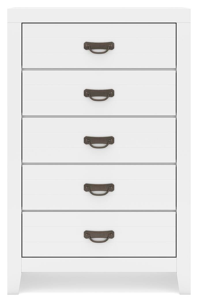 Binterglen King Panel Bed, Dresser, Mirror, Chest and Nightstand