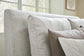 Cabalynn California King Upholstered Bed with Mirrored Dresser