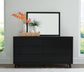 Danziar King Panel Headboard, Dresser, Mirror and Nightstand