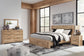 Hyanna Queen Panel Storage Bed, Dresser, Mirror and Nightstand