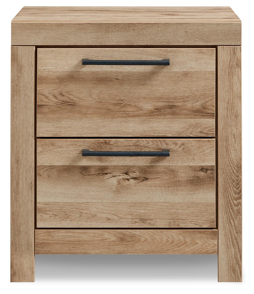 Hyanna King Panel Storage Bed with 2 Under Bed Storage Drawers, Dresser, Mirror and Nightstand