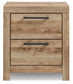 Hyanna King Panel Storage Bed with 2 Under Bed Storage Drawers, Dresser, Mirror and Nightstand