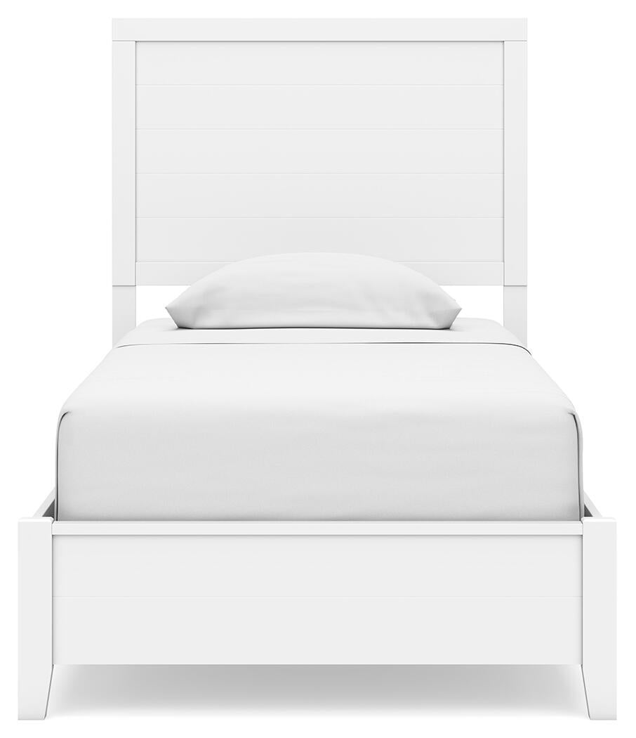 Binterglen Twin Panel Bed with Mirrored Dresser and Nightstand