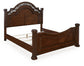 Lavinton King Poster Bed with Mirrored Dresser