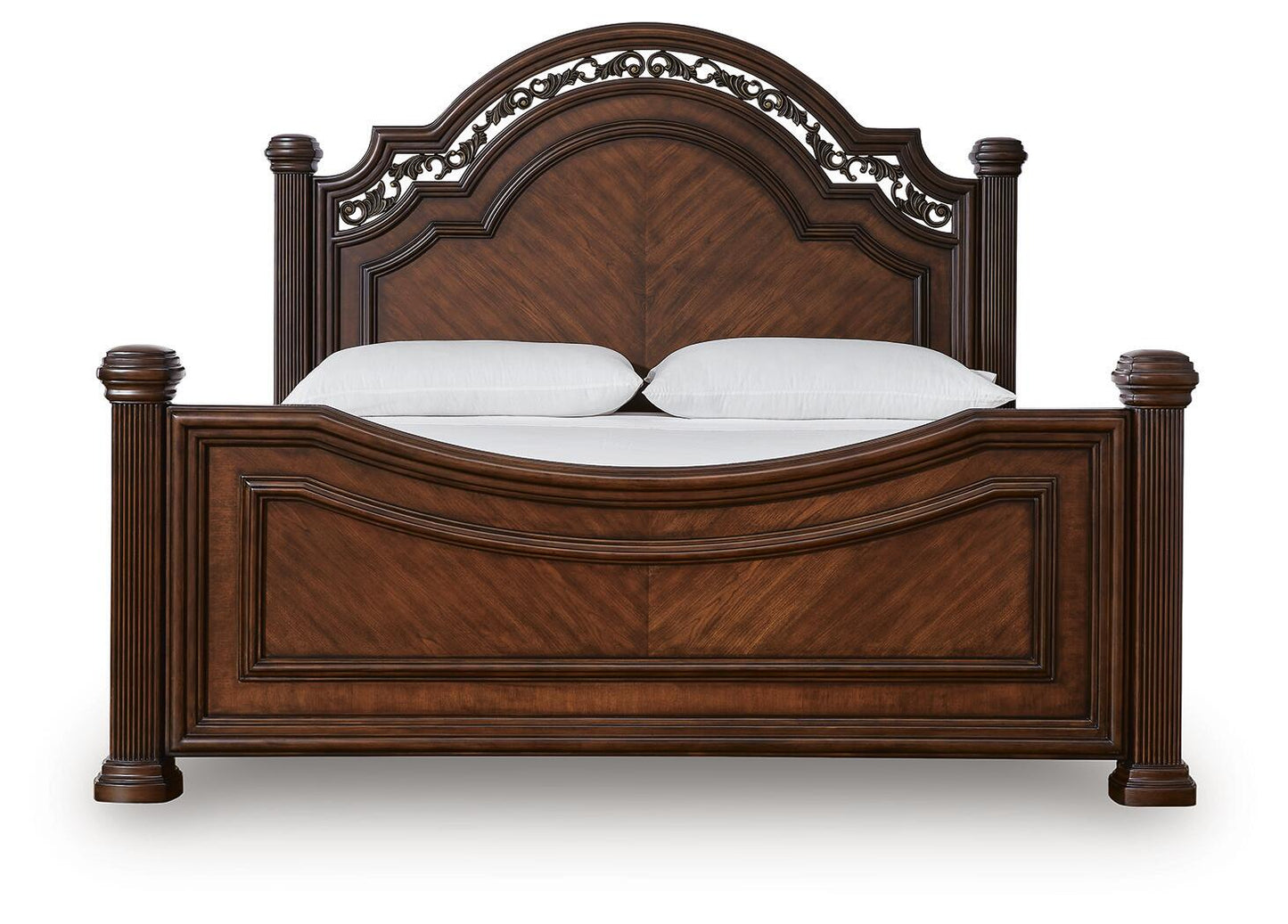 Lavinton King Poster Bed with Mirrored Dresser