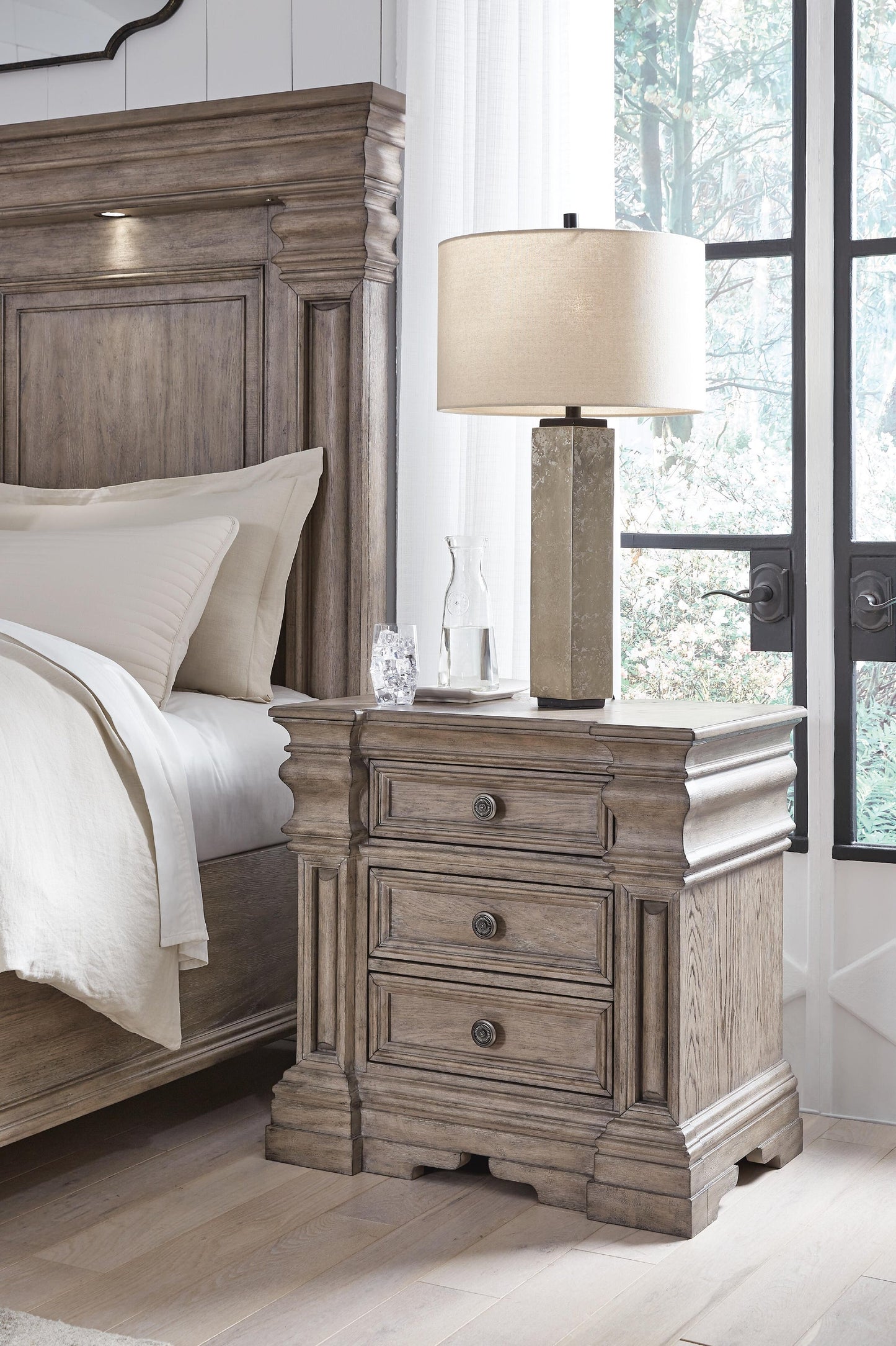 Blairhurst Queen Panel Bed, Dresser, Mirror, Chest and Nightstand