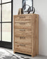 Hyanna Twin Panel Bed, Dresser, Mirror, Chest and Nightstand