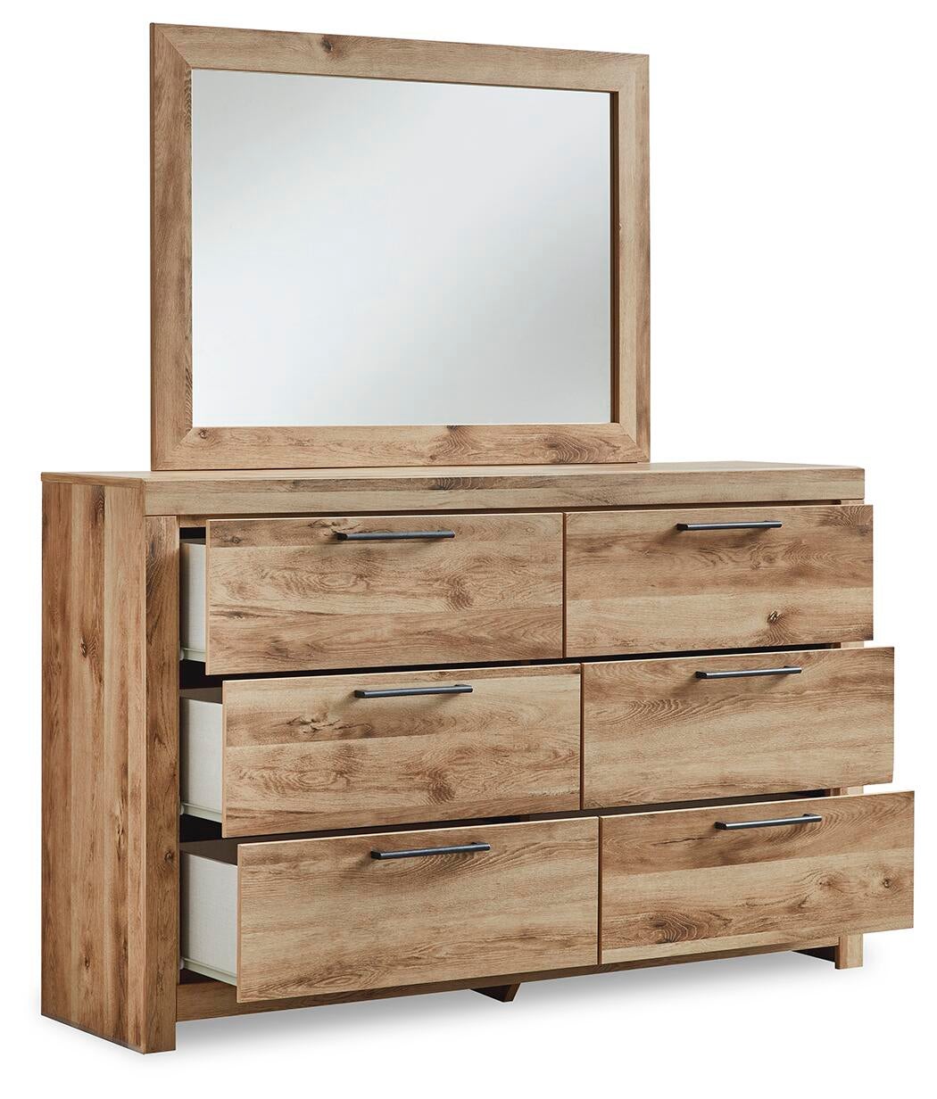 Hyanna Full Panel Storage Bed, Dresser, Mirror and Nightstand