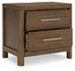 Cabalynn Queen Upholstered Bed with Mirrored Dresser and Nightstand