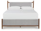 Lyncott King Upholstered Bed with Mirrored Dresser and Nightstand