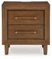 Lyncott King Upholstered Bed with Mirrored Dresser and Nightstand