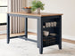 Gesthaven Counter Height Dining Table and 2 Barstools