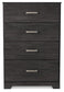 Belachime King Panel Bed with Mirrored Dresser, Chest and Nightstand