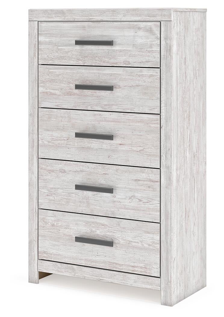 Cayboni Twin Panel Bed, Dresser, Mirror, Chest and Nightstand