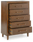 Lyncott Queen Upholstered Panel Bed, Dresser, Mirror, Chest and Nightstand