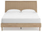 Cielden King Panel Bed with Mirrored Dresser and Nightstand