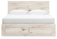 Lawroy King Panel Storage Bed, Dresser, Mirror and Nightstand