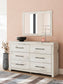 Lawroy King Panel Bed, Dresser, Mirror, Chest and Nightstand