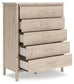 Cadmori Queen Upholstered Panel Bed with Mirrored Dresser, Chest and Nightstand