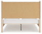 Cadmori Queen Upholstered Panel Bed with Mirrored Dresser, Chest and Nightstand