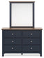 Landocken Queen Panel Bed, Dresser, Mirror and Nightstand