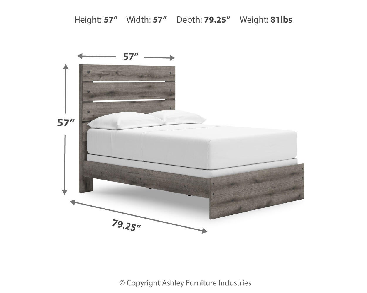 Urbanoore Full Panel Bed, Dresser and Mirror
