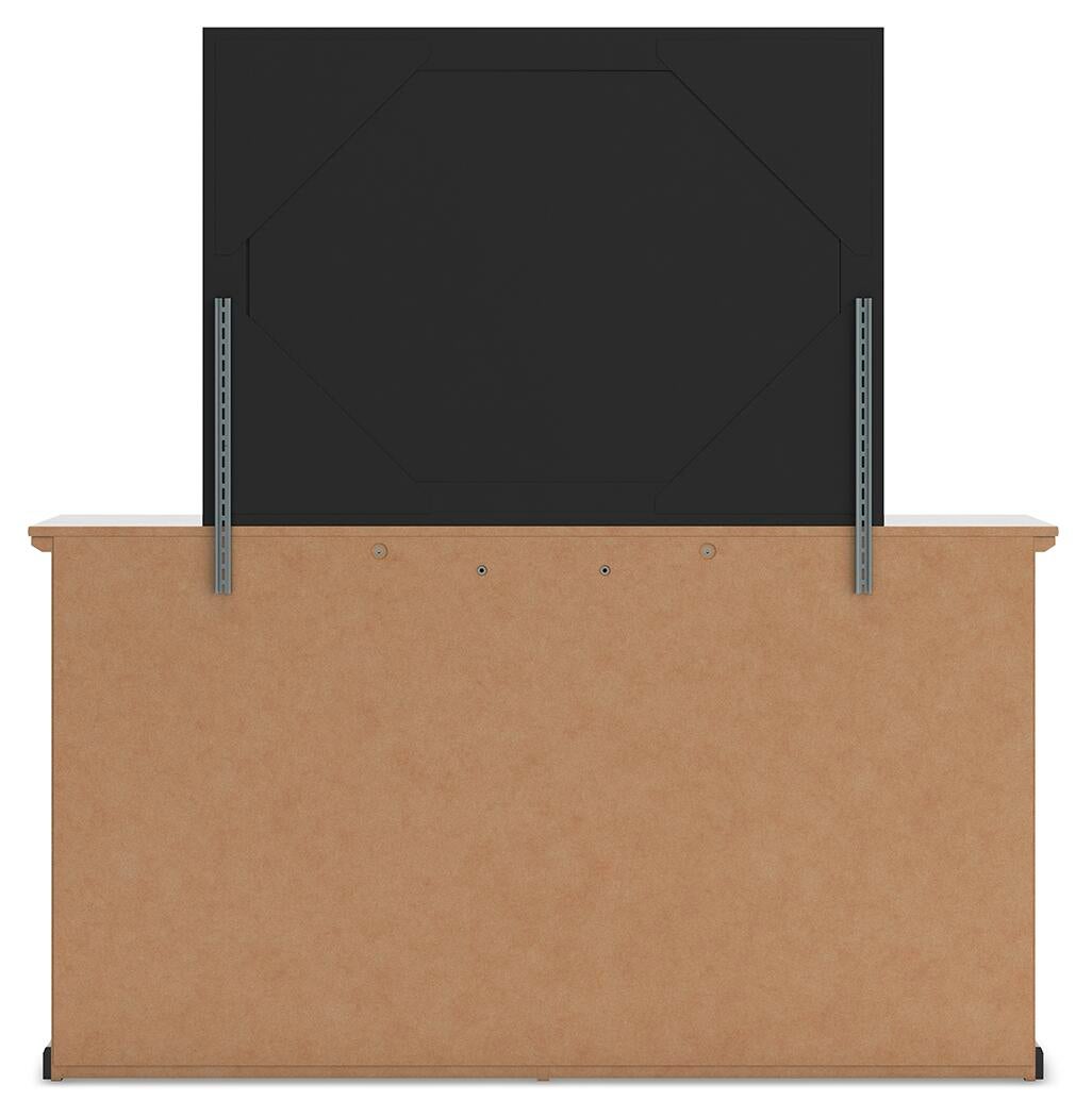 Maribel Full Panel Bed, Dresser and Mirror