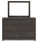 Parlayon Queen Panel Storage Bed, Dresser, Mirror, Chest and Nightstand