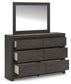 Parlayon Queen Panel Storage Bed, Dresser, Mirror, Chest and Nightstand