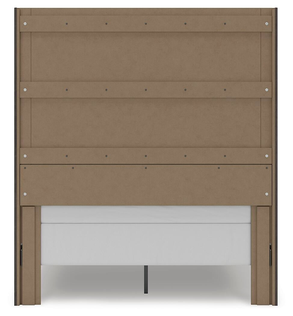 Parlayon Queen Panel Storage Bed, Dresser, Mirror, Chest and Nightstand