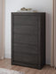 Parlayon Queen Panel Storage Bed, Dresser, Mirror, Chest and Nightstand