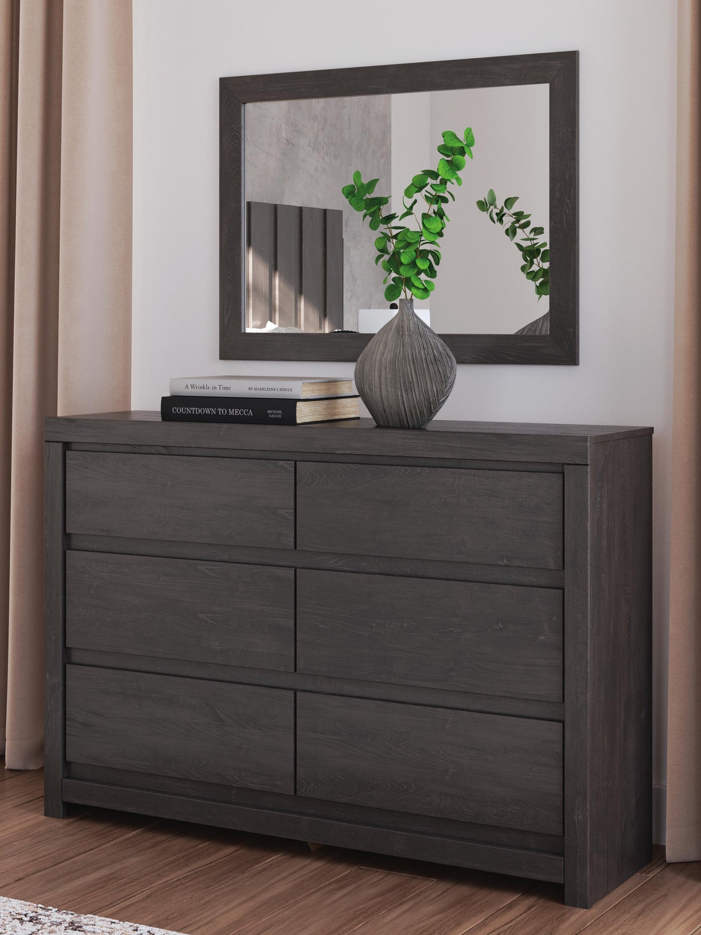 Parlayon Queen Panel Storage Bed, Dresser, Mirror, Chest and Nightstand