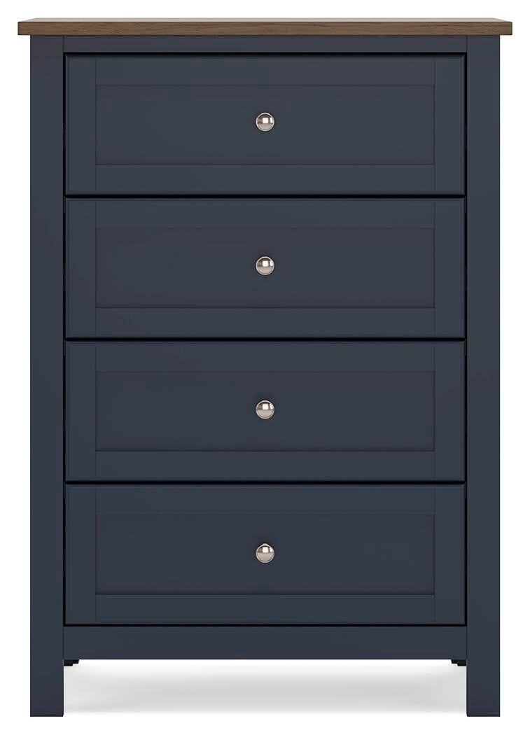 Landocken Queen Panel Bed, Dresser, Mirror, Chest and Nightstand