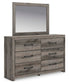 Urbanoore Full Panel Bed with Storage, Dresser, Mirror, Chest and Nightstand