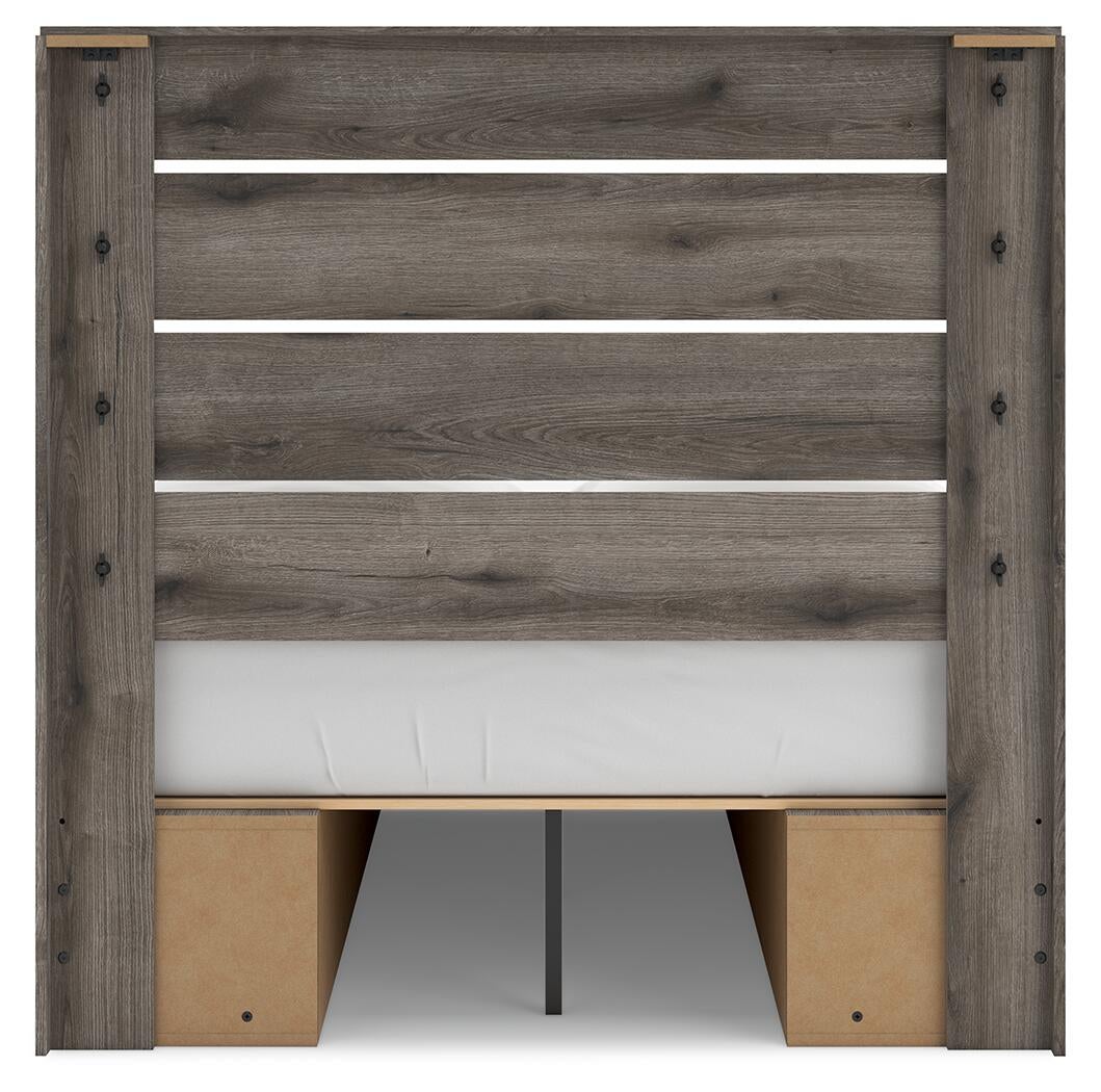 Urbanoore Full Panel Bed with Storage, Dresser, Mirror, Chest and Nightstand